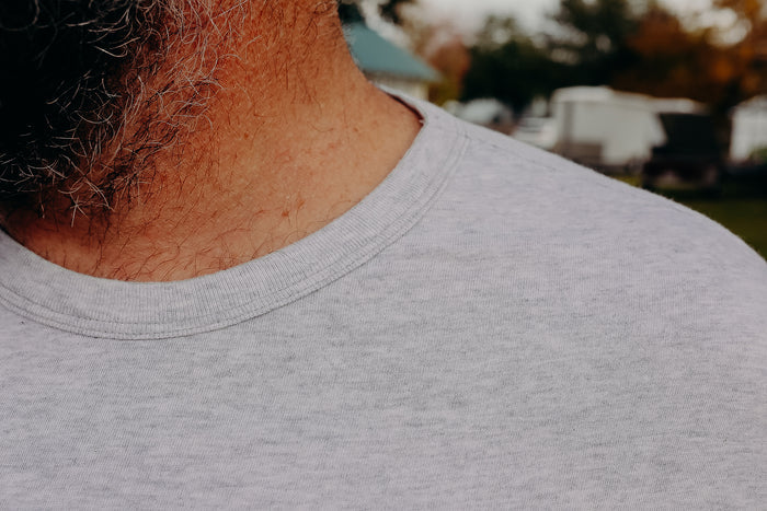 7 Ounce Pocket T-Shirt Heather Grey