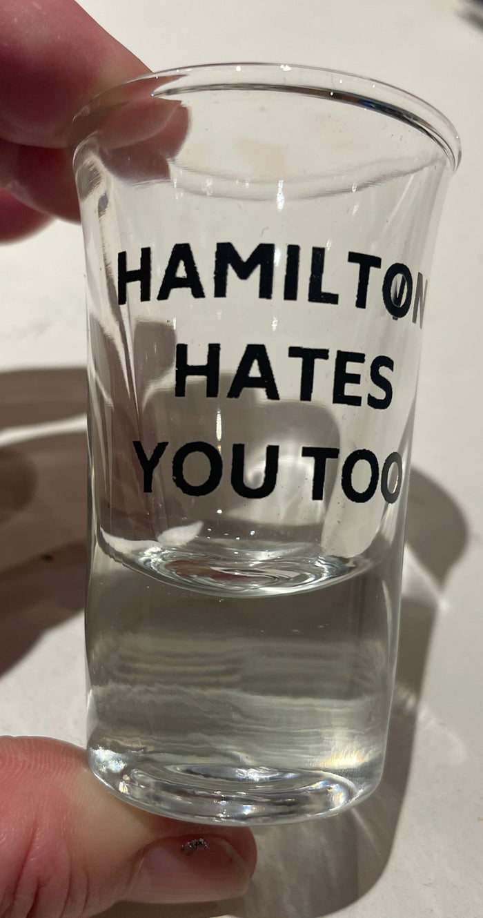 Shot Glasses - Hamilton Hates You Too