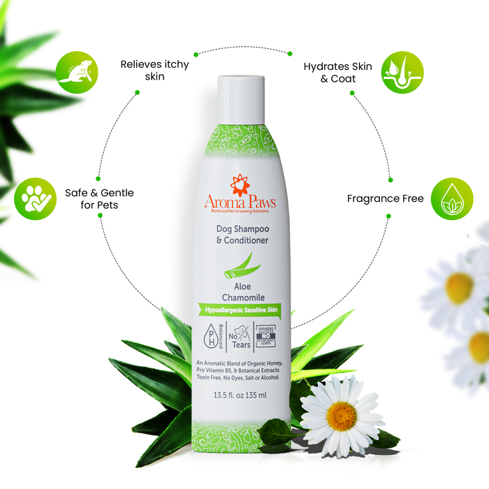Aroma Paws 13.5 Oz. Shampoo Hypoallergenic - Dog.Dog.Cat.