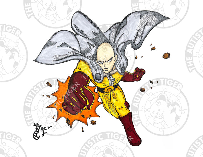 Art Print - A14 Saitama - One-Punch Man