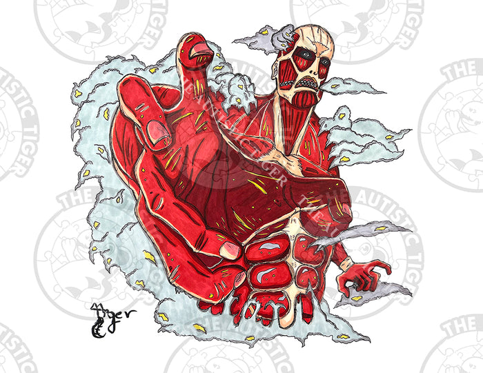 Art Print - A16 Colossal Titan - Attack on Titan