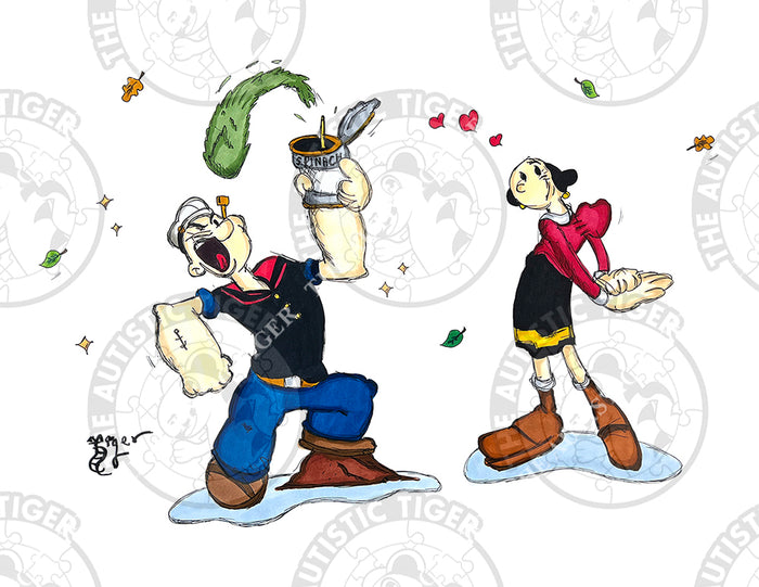 Art Print - C02 Popeye and Olive Oyl