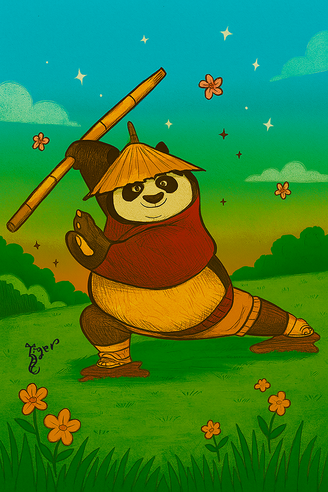 Art Print - C54 Po - Kung Fu Panda