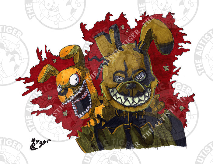 Art Print - H02 Springtrap - Five Nights and Freddy's FNAF