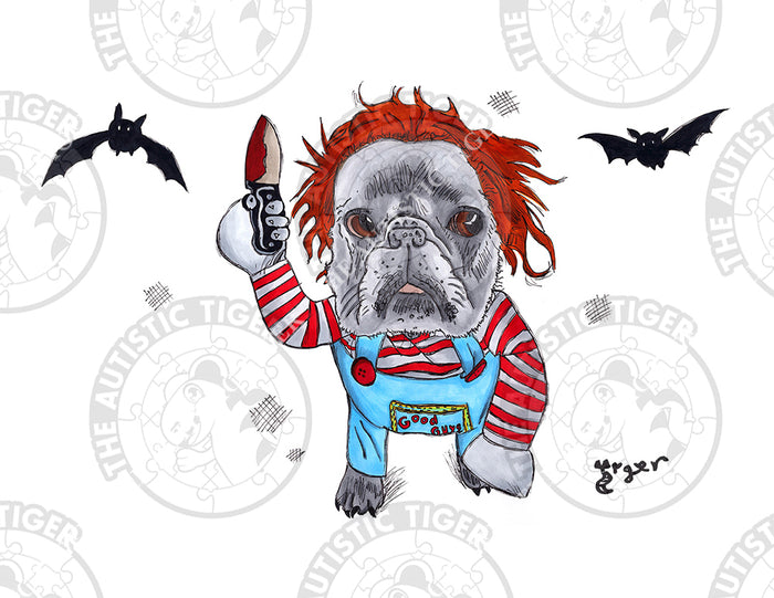 Art Print - M03 French Bulldog as Chuckie