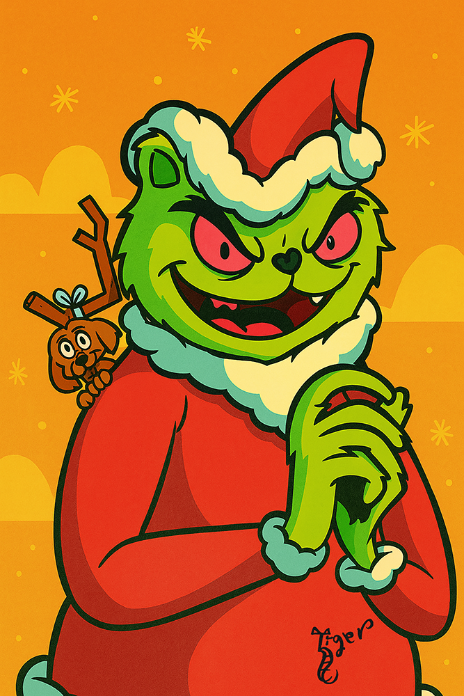 Art Print - T14 TAT Grinch with Rocket