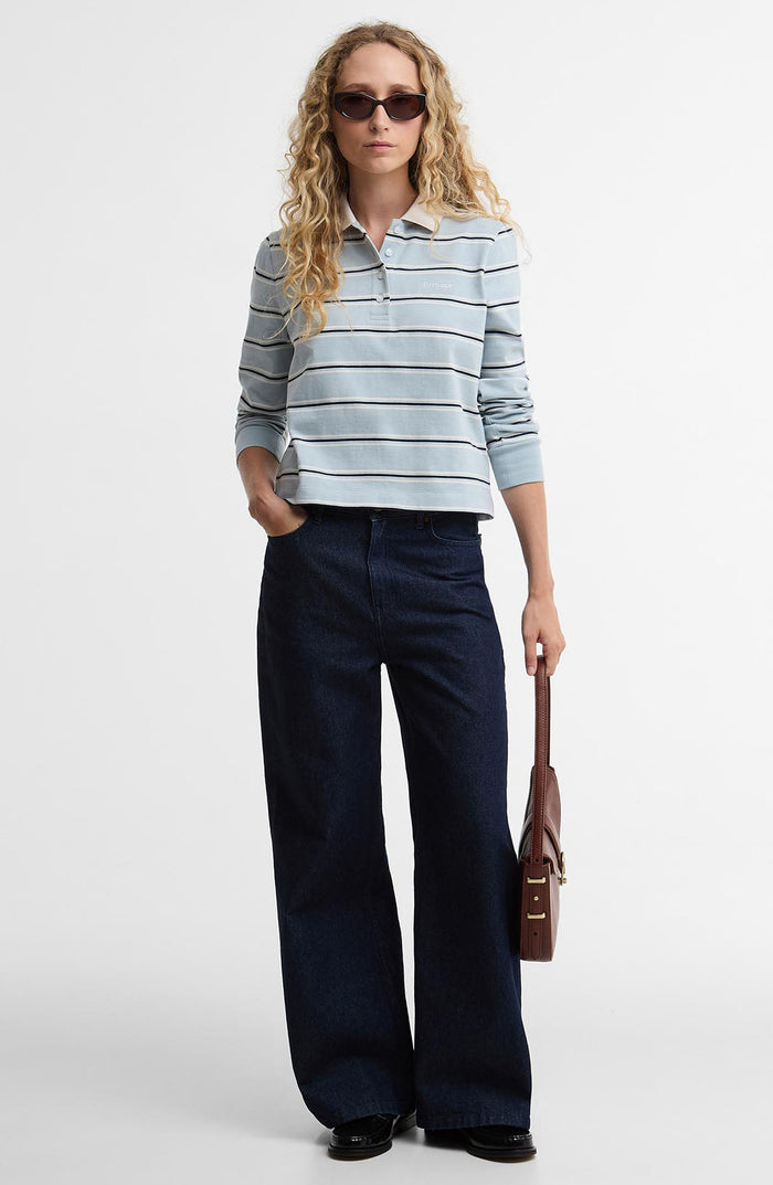 Ashwell Stripe Cotton Jersey Polo