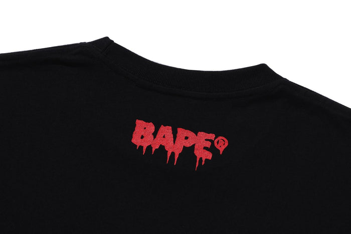 BAPE MENS COTTON PRINTED HORROR #2 T-SHIRT