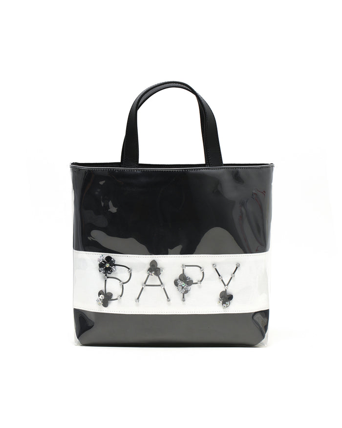 BAPY EMBELLISHED TOTE BAG