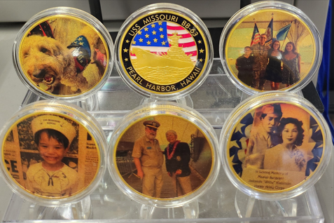 Custom Photo Challenge Coin Battleship Missouri (2 QTY)