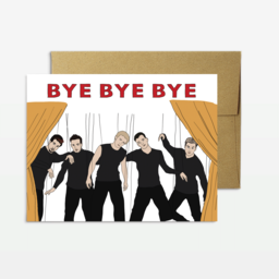 Backstreet Boys Bye, Bye, Bye! Card
