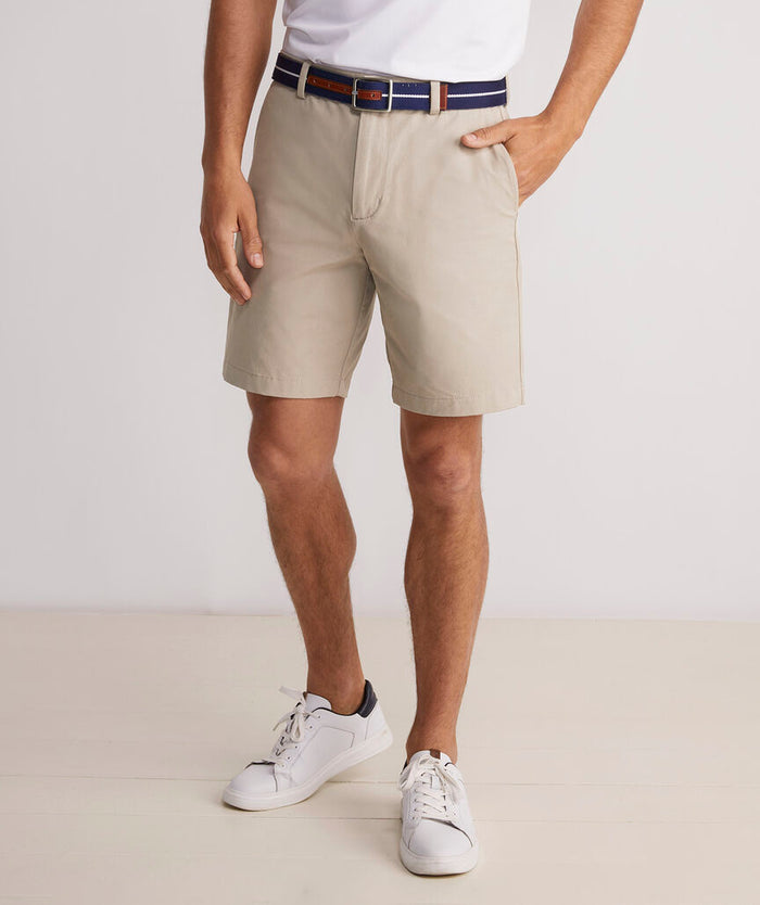 Khaki 9 Inch On-The-Go Shorts - Molly + Kate