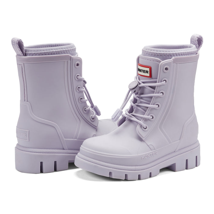 Little Kids Stamp Lace-Up Waterproof Ankle Boots