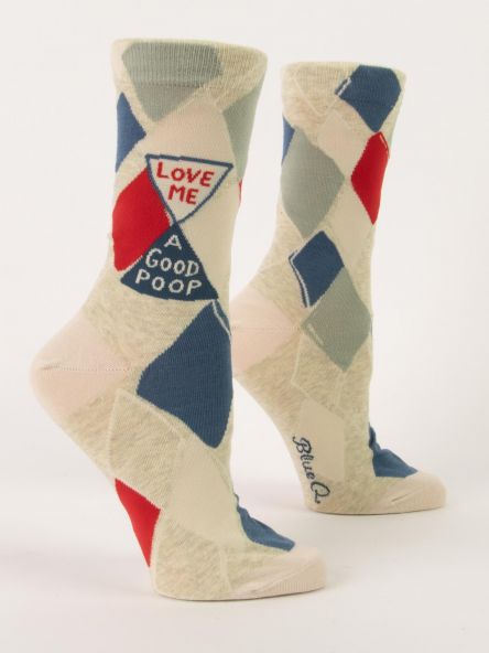 Love me a good poop - Women's Socks -Blue Q