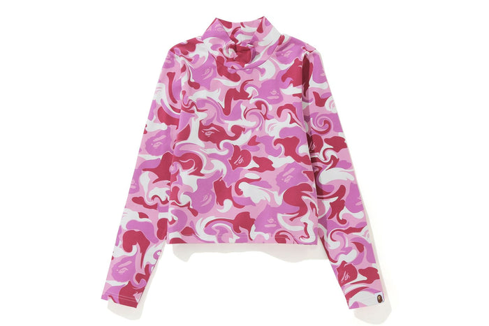 MARBLE CAMO TURTLE NECK L/S TEE