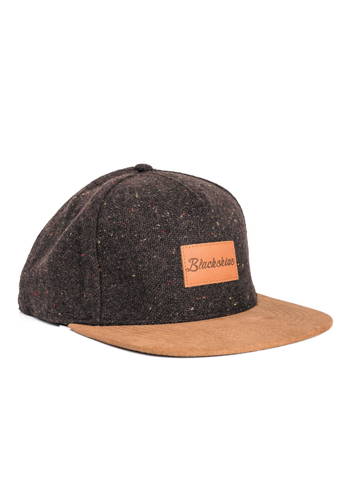 Blackskies-Obsidian-Snapback-Cap-Black-Brown-Baseball-Hat-Basecap-Side-2