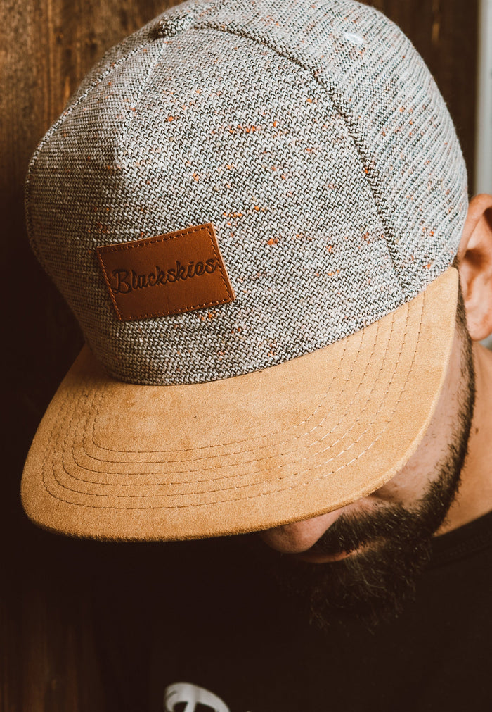 600000088-Blackskies-Obsidian-Snapback-Cap-Grey-Model-Close