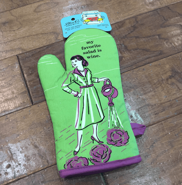 Favourite Salad is Wine Oven Mitt