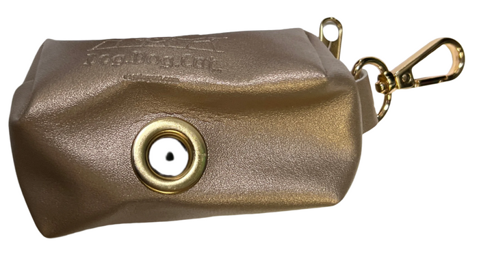 PU Leather Wastebag Holder - Hold your dog poop bag up to 2 rolls. - Dog.Dog.Cat.