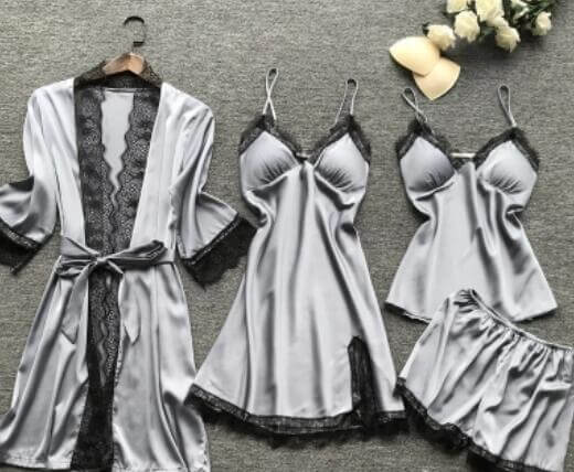 Silver Lace Set / M