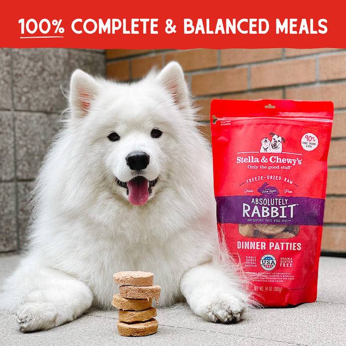 Stella & Chewy Freeze Dried Dog Food - Rabbit - Dog.Dog.Cat.