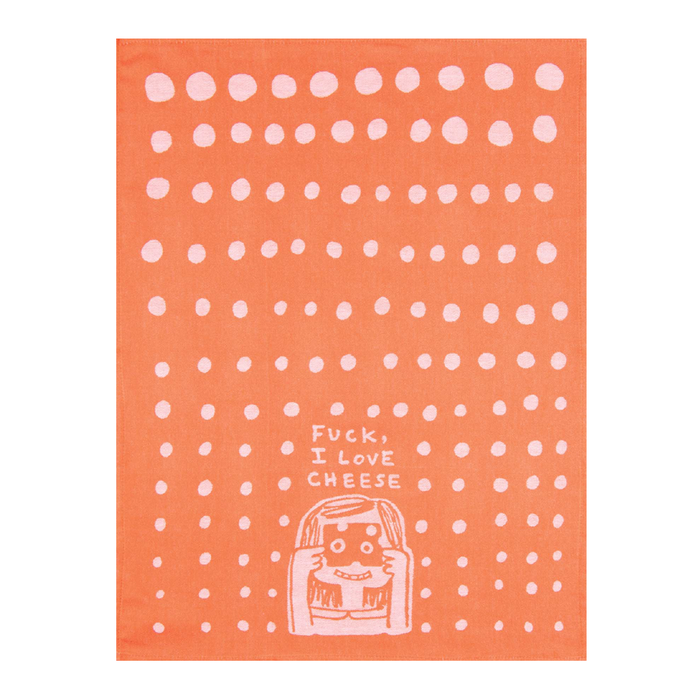 Fuck, I love cheese Tea Towel
