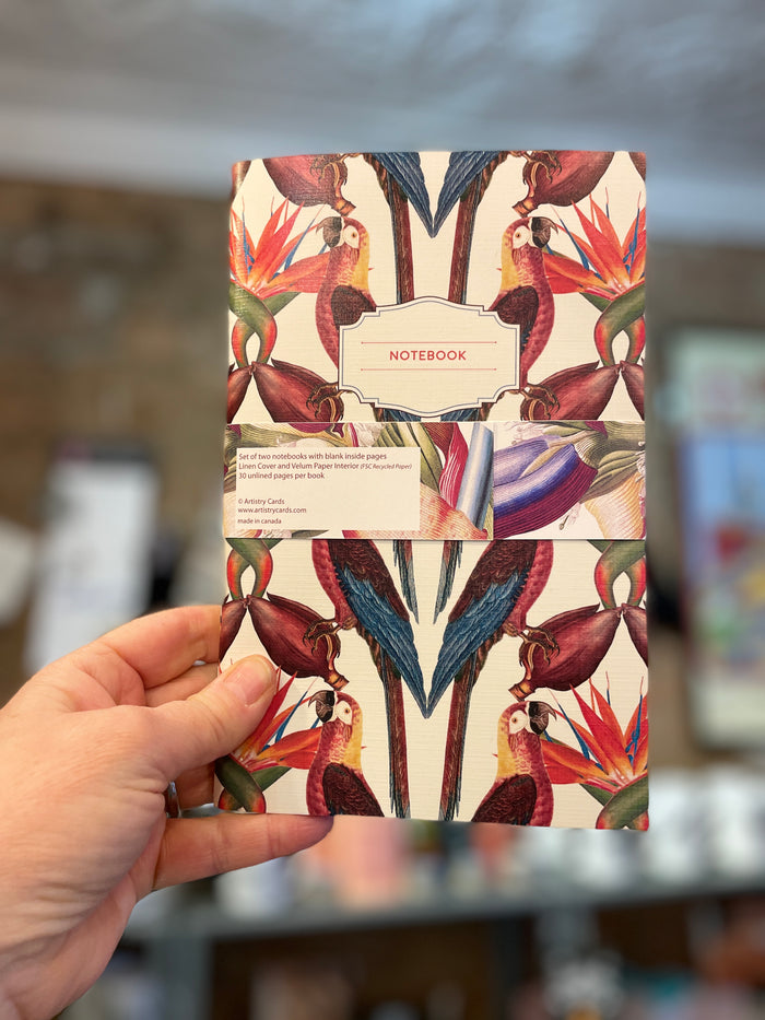 Toucans and Parrots Notebooks - 2 set Artistry Cards