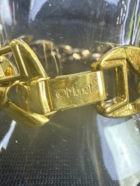 Two Gold-tone Bracelets