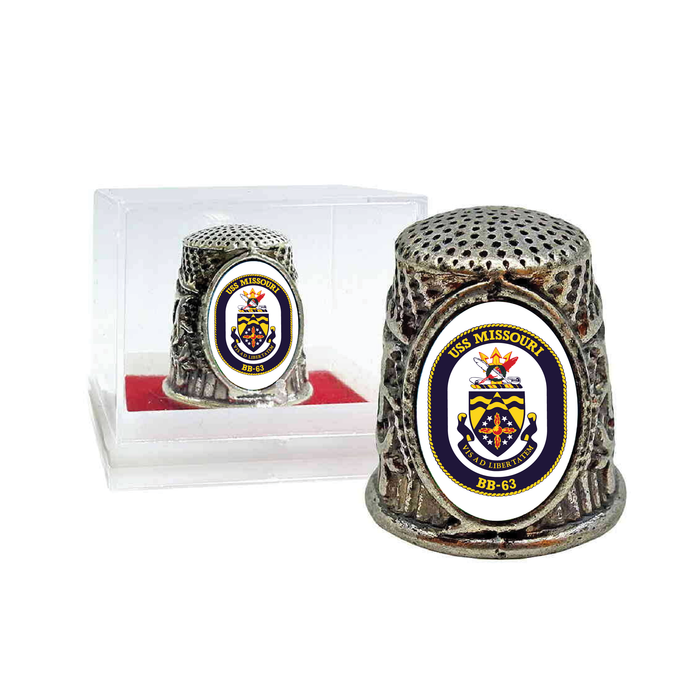 USS Missouri Crest Thimble