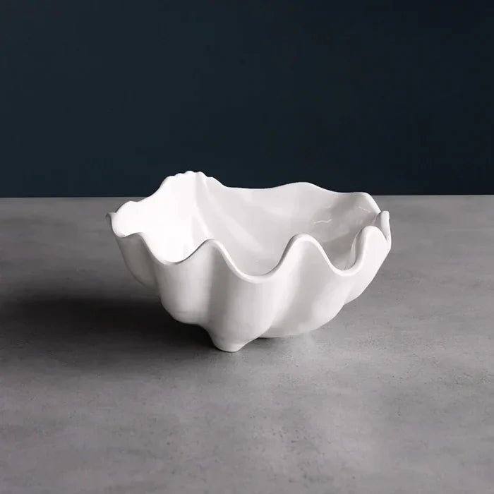 VIDA Ocean Shell Small Bowl (White) - The In Gate