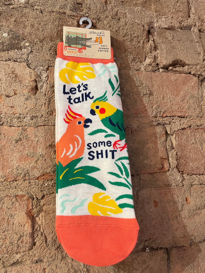 Women's Ankle Socks - Let's Talk Some Shit
