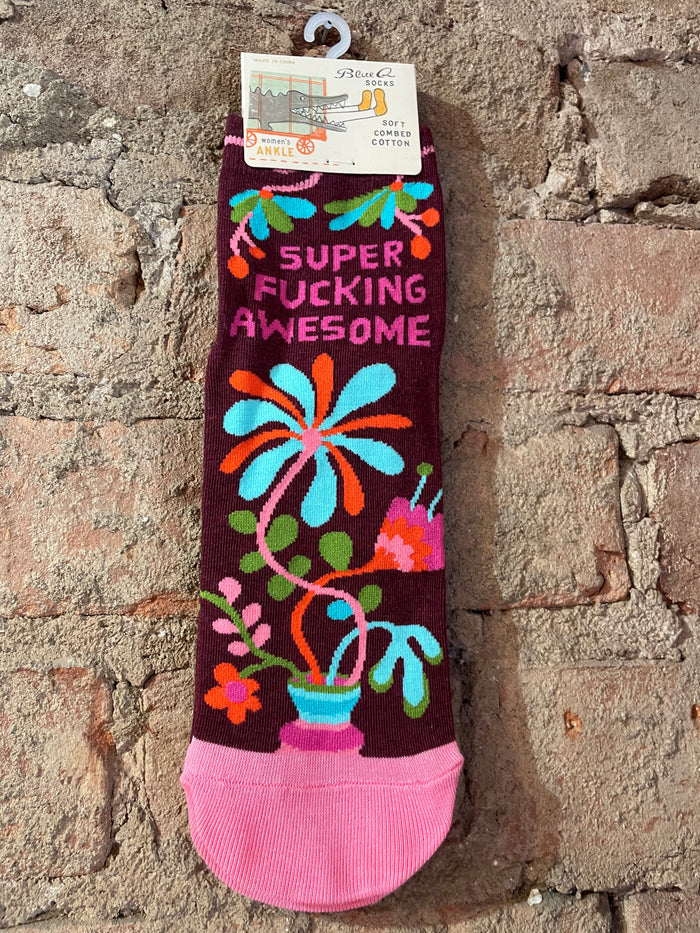 Women's Ankle Socks - Super Fucking Awesome