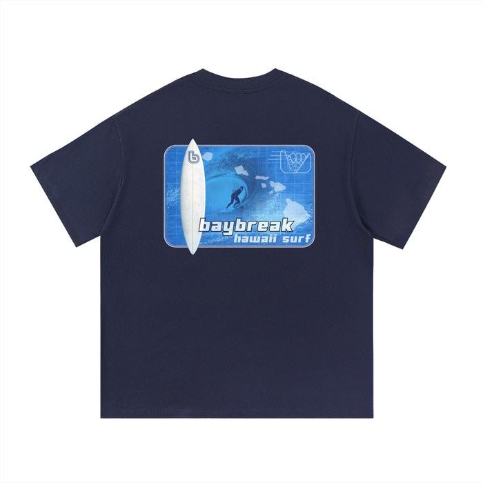 Y2K Hawaii Surf Collection – Navy Blue T-Shirt