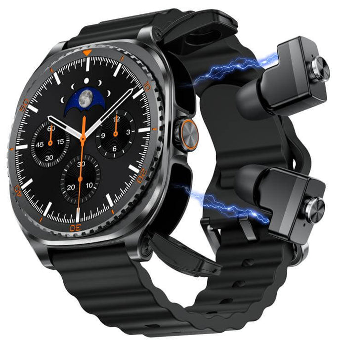 1.53-inch Display 2-in-1 Smart Sports Watch showcasing advanced features and design.