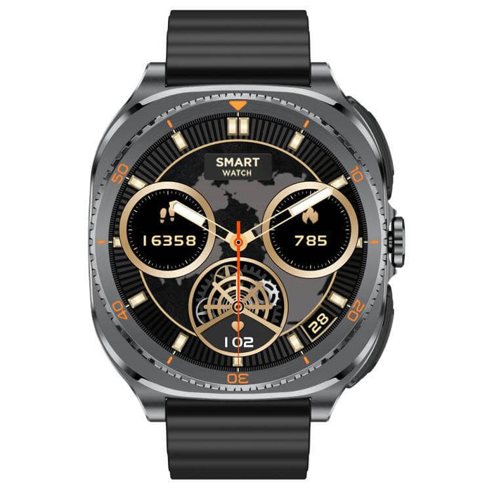 1.53-inch Display 2-in-1 Smart Sports Watch with a sleek design and digital interface.