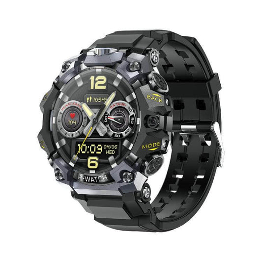 1.75 inch AMOLED GPS Sport Smart Watch front look showcasing the always on visual user interface