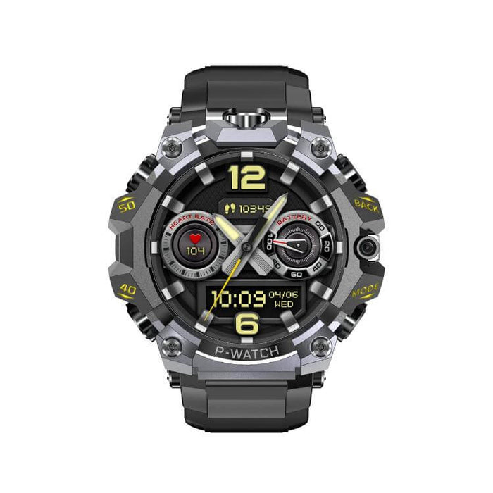 1.75 inch AMOLED GPS Sport Smart Watch premium zinc alloy mid frame construction design profile