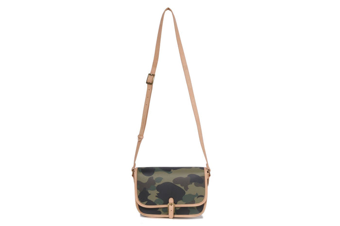 1ST CAMO LEATHER SHOULDER BAG