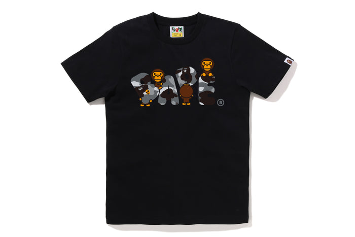 1ST CAMO MILO BAPE LOGO TEE