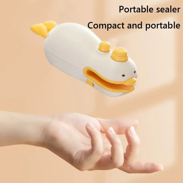 2 in 1 Mini Bag Sealer with Cutter USB C handheld design