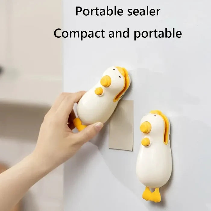 2 in 1 Mini Bag Sealer with Cutter USB C sealing snack bag