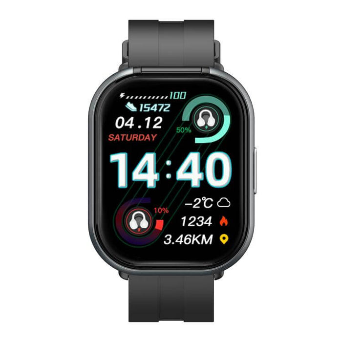 2.01 inch TFT Screen Smart Bluetooth Watch sleek side compartment opening storing premium TWS headphones