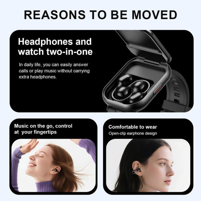 2.01 inch TFT Screen Smart Bluetooth Watch secure magnetic charging cable connection status preview