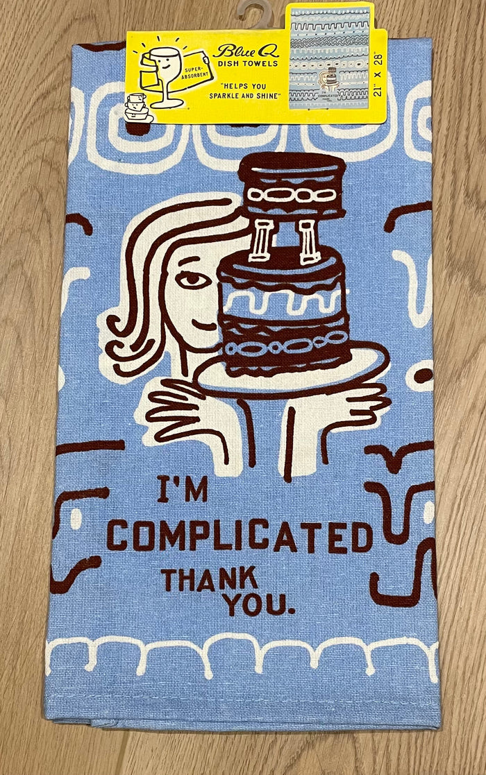 Tea Towel -I'm Complicated. Thank You.