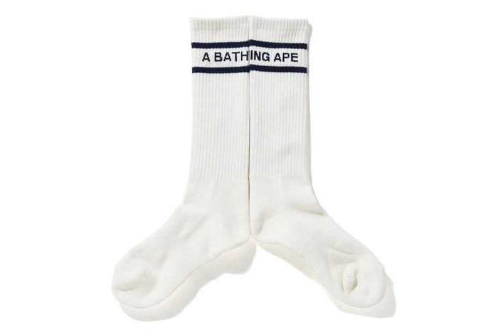 A BATHING APE LINE LONG SOCKS