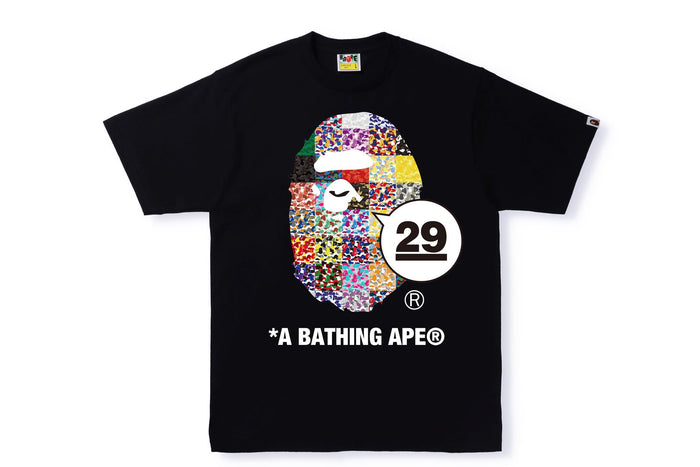 A BATHING APEÂ® 29TH ANNIVERSARY APE HEAD TEE