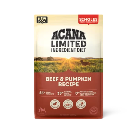 Acana Dry Dog Food Beef & Pumpkin Recipe - Dog.Dog.Cat.