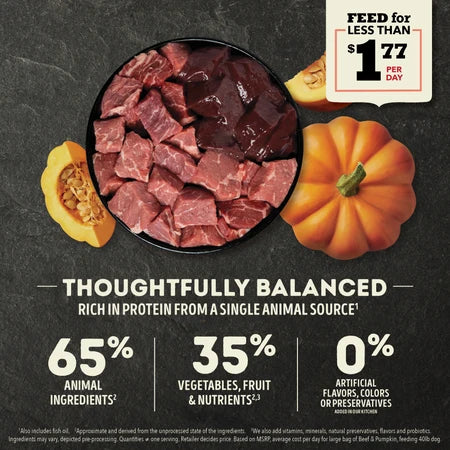Acana Dry Dog Food Beef & Pumpkin Recipe - Dog.Dog.Cat.