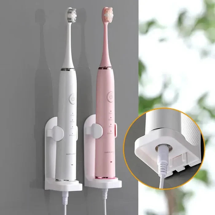 Adjustable Non-Slip Electric Toothbrush Holder Wall Mount blue