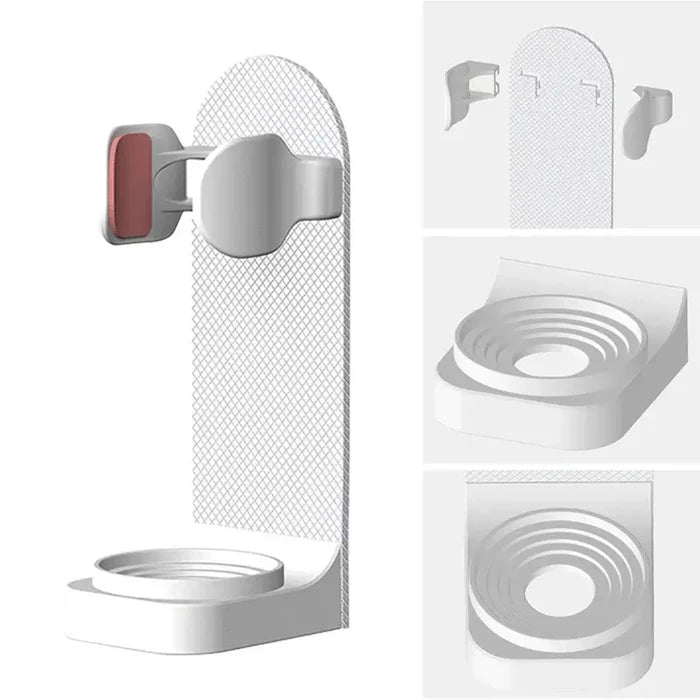 Adjustable Non-Slip Electric Toothbrush Holder Wall Mount drainage